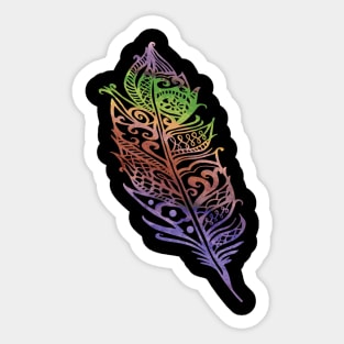 Color Feather Sticker